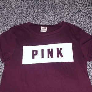 Pink burgundy top